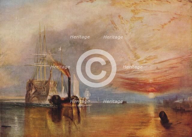 'The Fighting Temeraire', 1839.  Artist: JMW Turner.