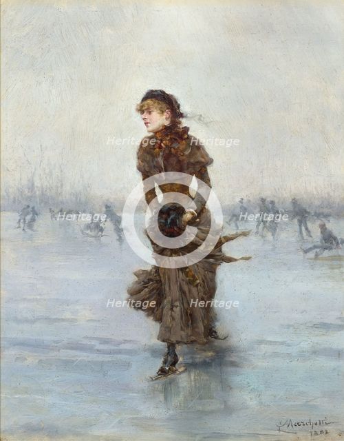The Figure Skater, 1883. Creator: Marchetti, Ludovico (1853-1909).