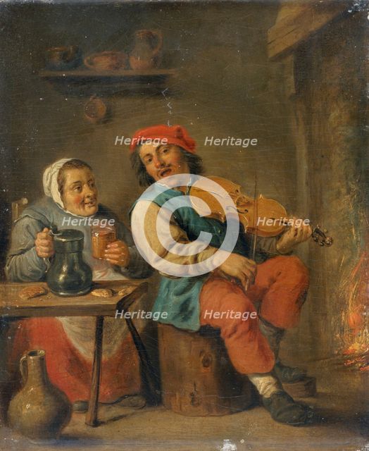 'The fiddler', 1630-1690. Creator: David Teniers II.