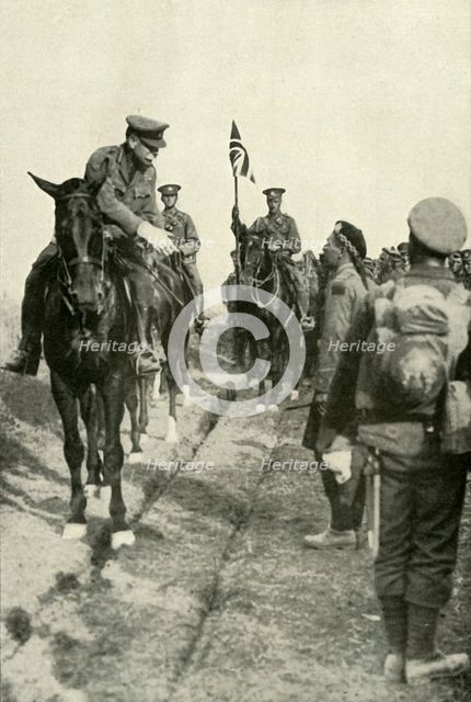 'The Field-Marshal Thanking His Troops', (1919).  Creator: Unknown.