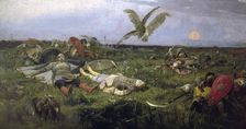 The field of Prince Igor battle with the Kipchaks 1880. Creator: Vasnetsov, Viktor Mikhaylovich (1848-1926)