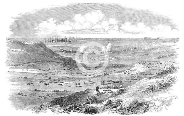 The Field of the Alma, after the Battle, sketched by an officer of the 21st N.B. Fusiliers, 1854. Creator: Unknown.