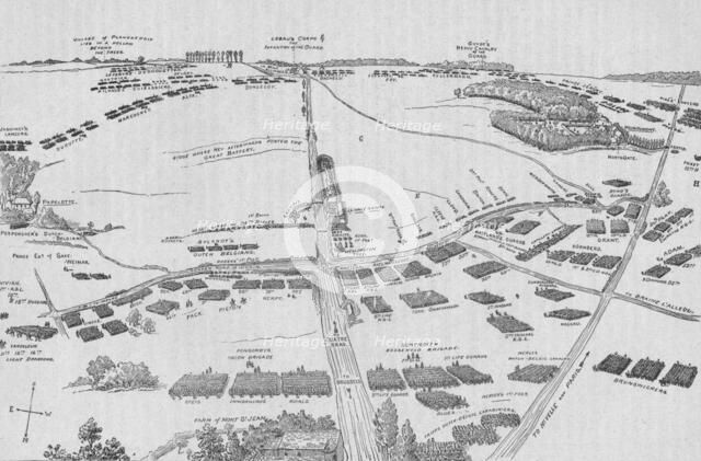 'The Field of Waterloo on the Morning of the Battle, Sunday, June 18, 1815', 1902. Artist: Richard Simkin.