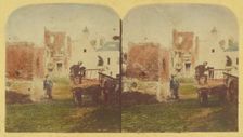 The Field of Waterloo. Hougoumont. - Interior., about 1860. Creator: Unknown