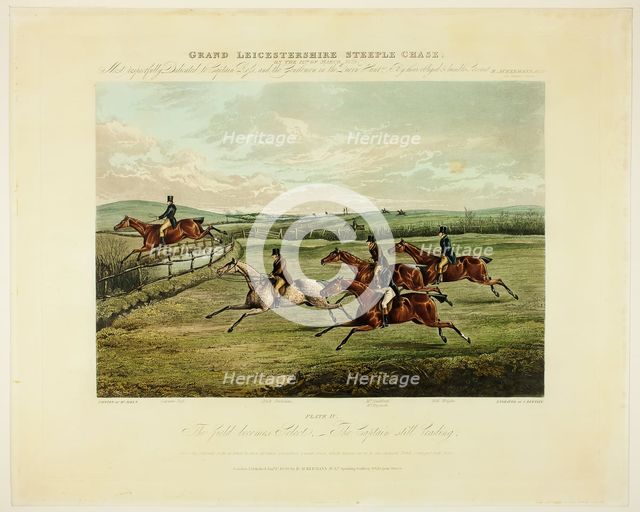 The Field becomes Select, from The Grand Steeplechase over Leicestershire, published 1830. Creator: Charles Bentley.