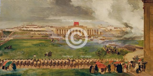The field fair on the outer castle square on April 13, 1826, (1826).  Creator: Peter Fendi.