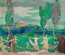 The Fields of Avatar c20th century (1914-1915). Artist: George Sheringham