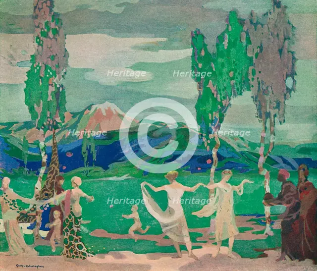 'The Fields of Avatar', c20th century (1914-1915). Artist: George Sheringham.