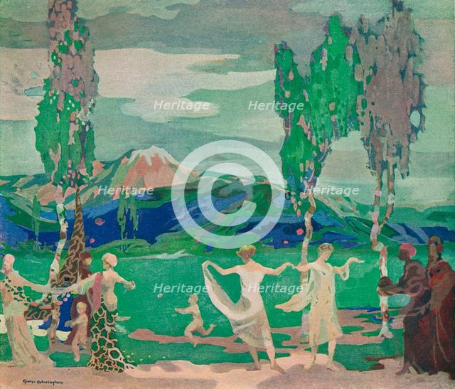 'The Fields of Avatar', c20th century (1914-1915). Artist: George Sheringham.