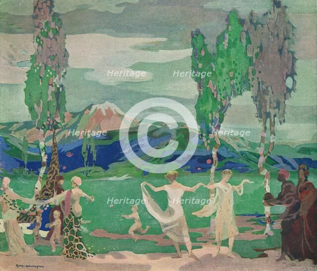 'The Fields of Avatar', c20th century (1914-1915). Artist: George Sheringham.