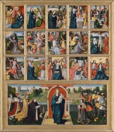 The Fifteen Mysteries and the Virgin of the Rosary. Creator: Netherlandish Painter (possibly Goswijn van der Weyden, active by 1491, died after 1538), ca. 1515-20