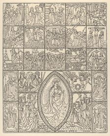 The Fifteen Mysteries and the Virgin of the Rosary (Modern Impression), 1488. Creator: Francisco Doménech