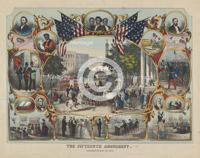 The Fifteenth Amendment, 1870. Creator: James Carter Beard.