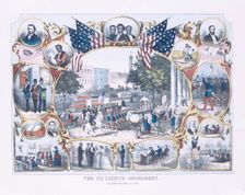 The fifteenth amendment: celebrated May 19th, 1870, ca.1870 - 1879. Creator: James Carter Beard