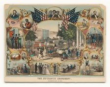 The Fifteenth Amendment. Celebrated May 19th 1870. Creator: Thomas Kelly