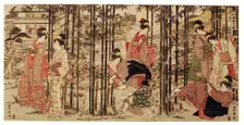 The Fifth Month, a Set of Three (Gogatsu sambukutsui), from the series "Twelve Months..., c. 1798. Creator: Utagawa Toyokuni I