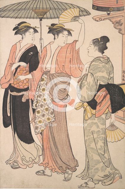 The Fifth Month, from the series Twelve Months in the Southern Pleasure District (Minami j..., 1784. Creator: Torii Kiyonaga.