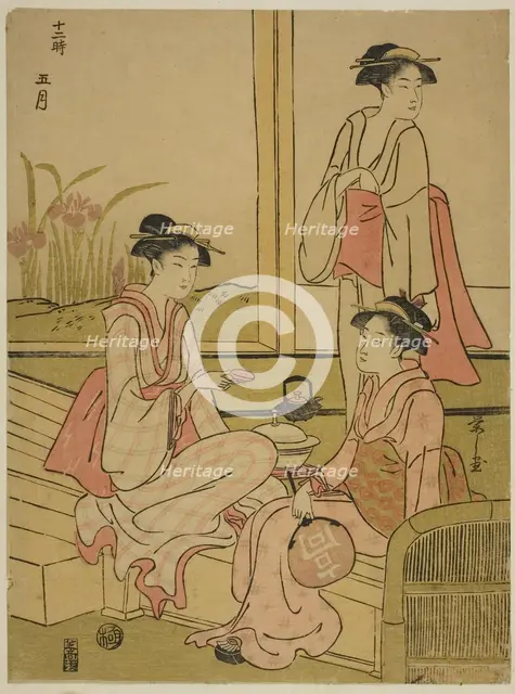 The Fifth Month (Gogatsu), from the series "The Twelve Months (Juni toki)", c. 1791. Creator: Hosoda Eishi.