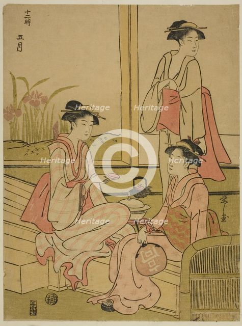 The Fifth Month (Gogatsu), from the series "The Twelve Months (Juni toki)", c. 1791. Creator: Hosoda Eishi.