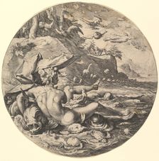 The Fifth Day (Dies V), from the series The Creation of the World, ca. 1597. Creator: Jan Muller