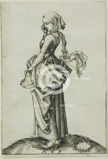 The Fifth Foolish Virgin, n.d. Creator: Martin Schongauer.