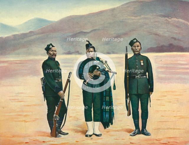 'The Fifth Gurkhas', 1901. Creator: F Bremner.