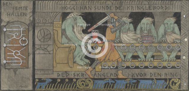 The fifth Hall, 1902-1904. Creator: Gerhard Munthe.