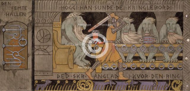 The fifth Hall. Artist: Munthe, Gerhard (1849-1929)