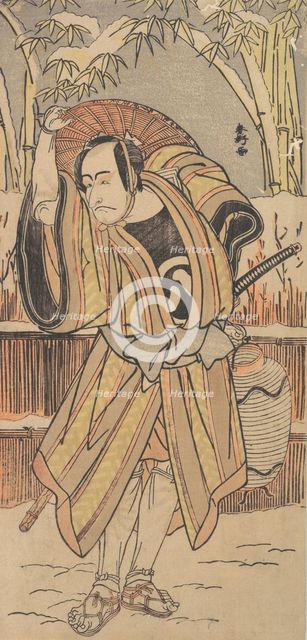The Fifth Ichikawa Danjuro as a Man in Winter Apparel, dated 1788. Creator: Katsukawa Shunko.