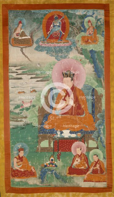 The Fifth Karmapa, Dezhin Shegpa (1384-1415), c18th century. Creator: Anon.