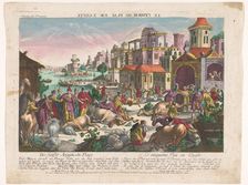 The fifth plague of Egypt, 1755-1779. Creator: Unknown