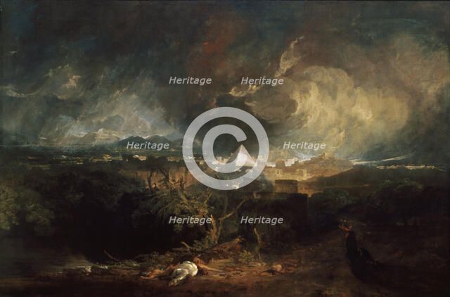 The Fifth Plague of Egypt, 1800. Artist: Turner, Joseph Mallord William (1775-1851)