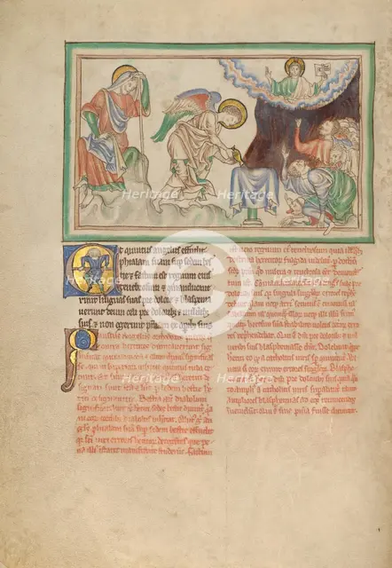 The Fifth Vessel: The Slandering of God, about 1255-1260. Creator: Unknown.
