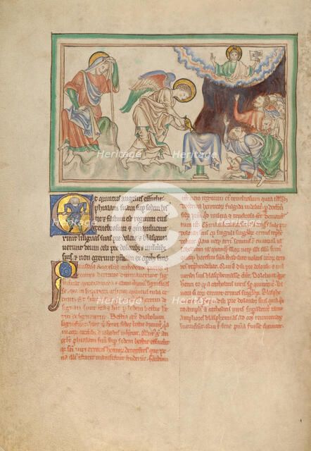 The Fifth Vessel: The Slandering of God, about 1255-1260. Creator: Unknown.