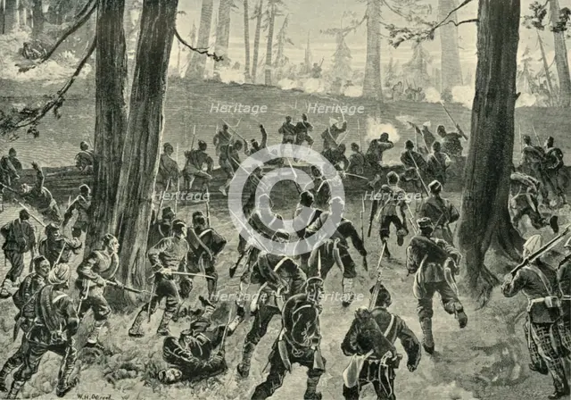 'The Final Attack at the Spingawi Khotal', (1901).  Creator: William Heysham Overend.