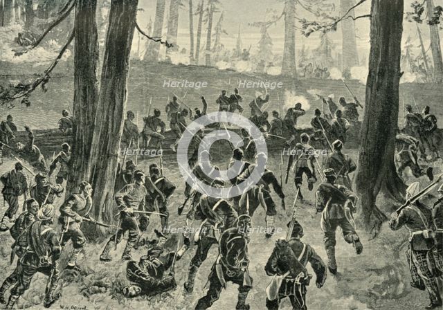'The Final Attack at the Spingawi Khotal', (1901).  Creator: William Heysham Overend.