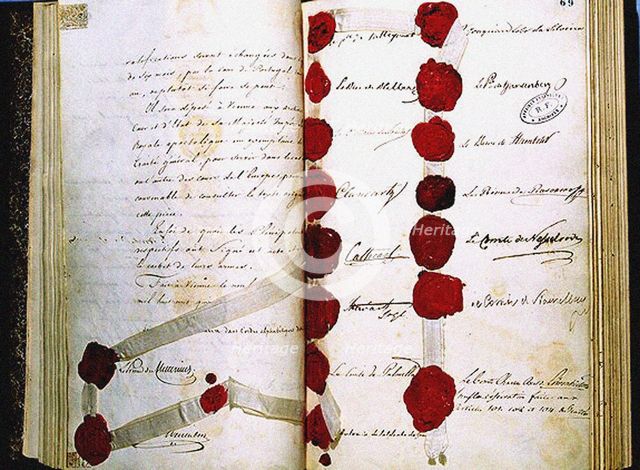 The Final Act of the Congress of Vienna, 9 June 1815. Artist: Historical Document 