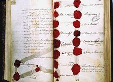 The Final Act of the Congress of Vienna, 9 June 1815. Artist: Historical Document