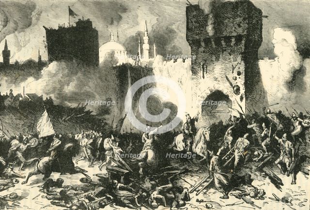 'The Final Assault on Constantinople', (29 May 1453), 1890.   Creator: Unknown.