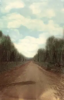The final compacted road surface. Zimovyevsko-Meshchaninovskaya road, 1906-1908. Creator: Dorozhno-Stroitel'nyi Otdel