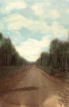 The final compacted road surface. Zimovyevsko-Meshchaninovskaya road, 1906-1908. Creator: Dorozhno-Stroitel'nyi Otdel