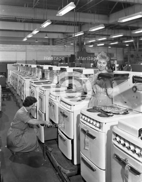 The final stages of cooker assembly at the GEC plant, Swinton, South Yorkshire, 1960. Artist: Michael Walters