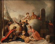 The final scene of Johannes Ewald's "Balder's Death", 1741-1782. Creator: Peter Cramer