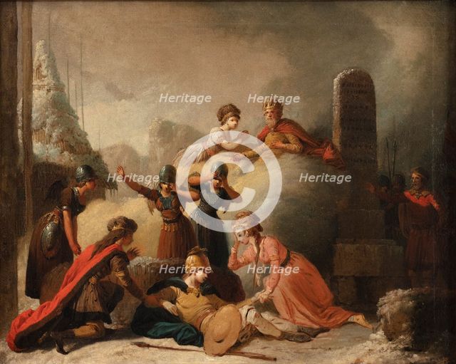 The final scene of Johannes Ewald's "Balder's Death", 1741-1782. Creator: Peter Cramer.