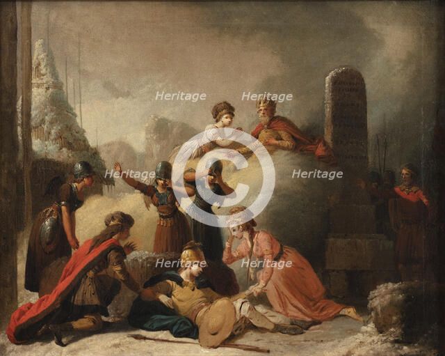 The final scene of Johannes Ewald's "Balder's Death", 1741-1782. Creator: Peter Cramer.