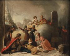 The final scene of Johannes Ewald's "Balder's Death", 1741-1782. Creator: Peter Cramer