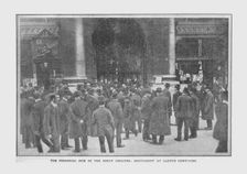 The Financial Side of the Great Disaster, Excitement at Lloyd's Continues April 20, 1912. Creator: Unknown