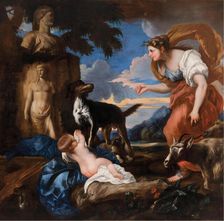 The Finding of Cyrus. Creator: Castiglione, Giovanni Benedetto (1610-1665)