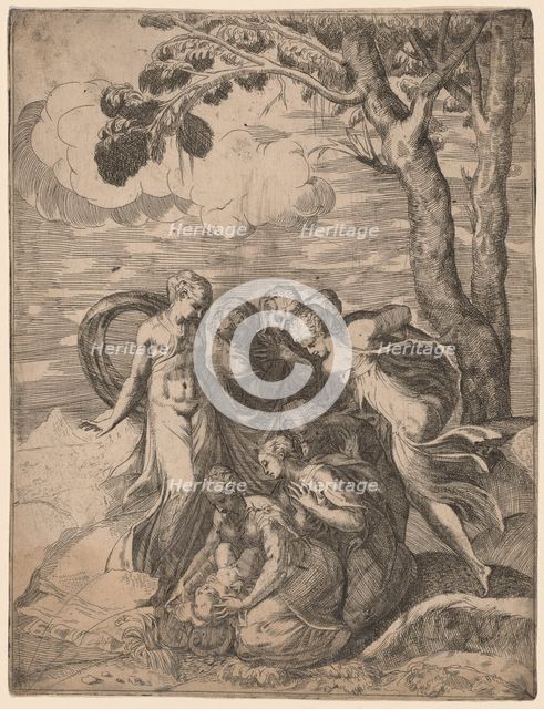 The Finding of Moses, 1540s. Creator: Battista del Moro.