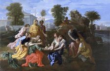 The finding of Moses 1651. Artist: Nicolas Poussin